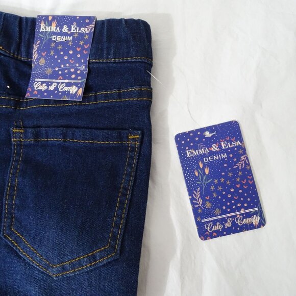 Emma and Elsa Queen Boss 2 pc Outfit TShirt and Denim Jeans Set Girls Size 4 NEW - Picture 5 of 6